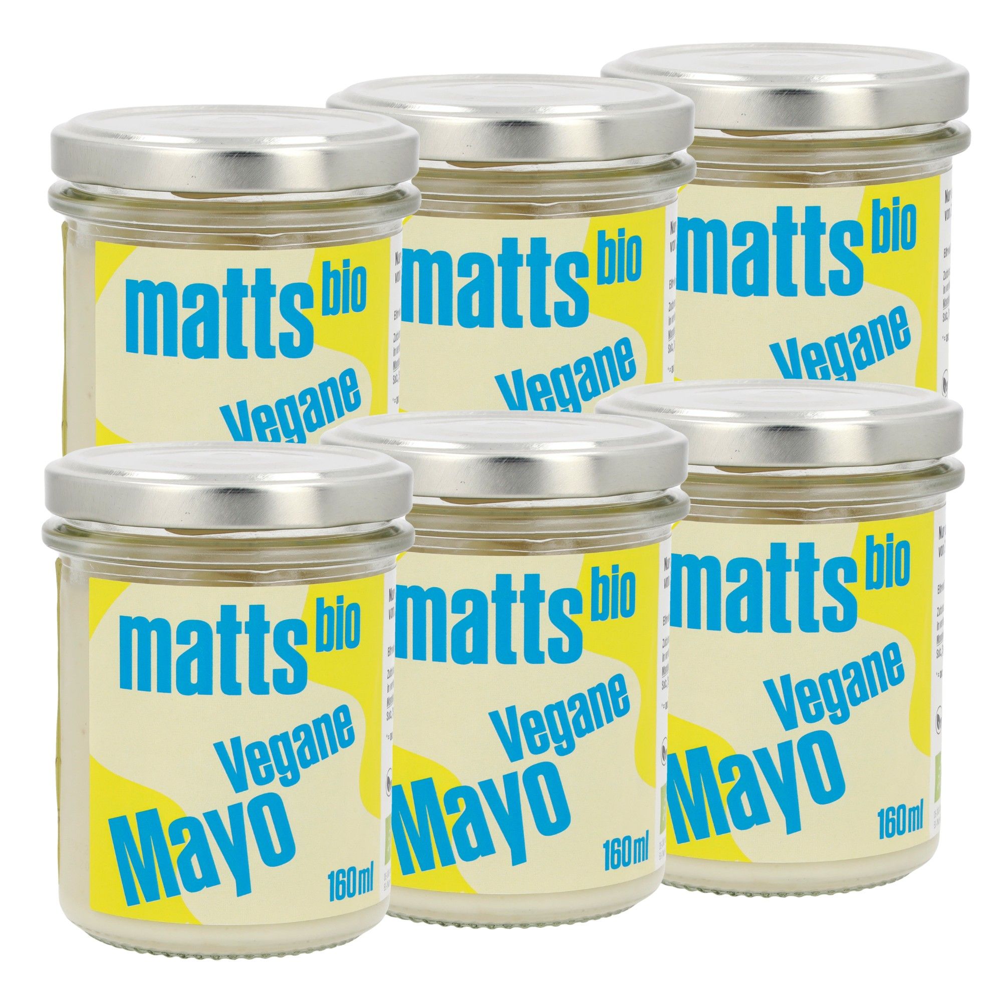 Vegane Mayo 6 x 160 ml** Etikett