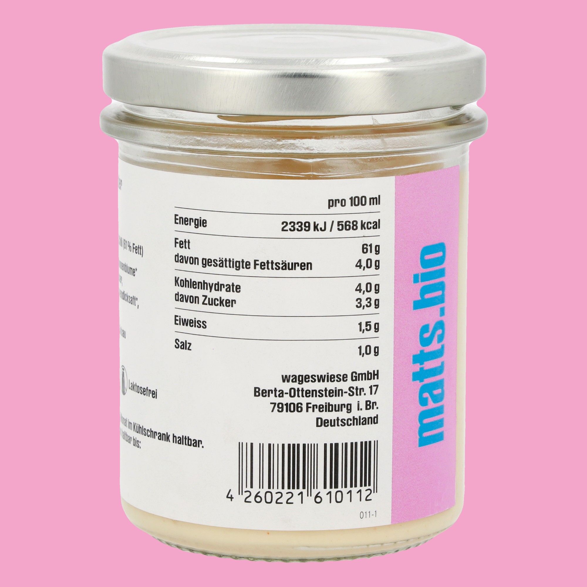 Vegane Chili Mayo 6 x 160 ml** Etikett 2